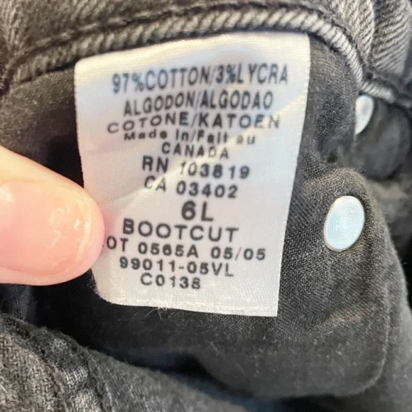 Harley-Davidson Vintage Black Bootcut Jeans - Picture 5 of 6